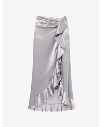 Amy Lynn - Susie Ruffled Woven Maxi Skirt - Lyst