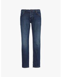 Neuw - Lou Slim Sunday Brand-Patch Straight-Leg Slim-Fit Stretch-Denim Blend Jeans - Lyst