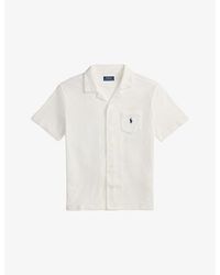Polo Ralph Lauren - Logo-Embroidered Terry-Textured Cotton-Blend Shirt - Lyst