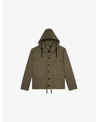 The Kooples - Patch-Pocket Regular-Fit Hooded Cotton Jacket - Lyst