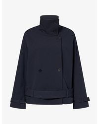 Samsøe & Samsøe - Sabianca Cropped Woven Trench Jacket - Lyst