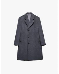 Prada - Single-Breasted Notched-Lapel Wool Coat - Lyst