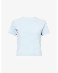 4th & Reckless - Livia Embroidered-Logo Cotton T-Shirt - Lyst
