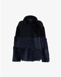 Whistles - Hema Relaxed-Fit Shearling Coat - Lyst