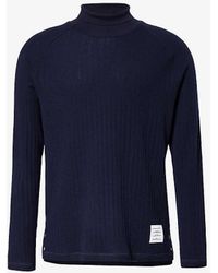 Thom Browne - High-neck Regular-fit Wool-knit Jumper - Lyst