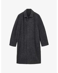AllSaints - Duke Lapel-Collar Wool-Blend Coat - Lyst