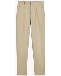 Ted Baker - Vedra Tailored-fit Tapered-leg Stretch-cotton Trousers - Lyst