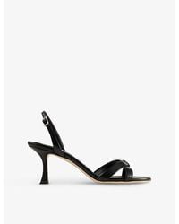 Jimmy Choo - Elsy 70 Leather Heeled Sandals - Lyst