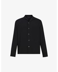 AllSaints - Venice Brand-embroidered Regular-fit Woven Shirt - Lyst