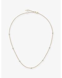 Missoma - Fine Floating 0.06Ct Diamond 14Ct Necklace - Lyst