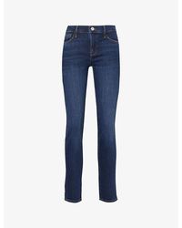 FRAME - Le Garcon Straight-leg Mid-rise Stretch-denim Jeans - Lyst