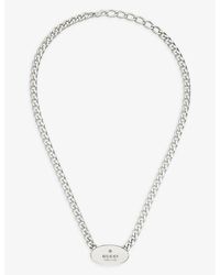 Gucci - Trademark Engraved Sterling- Necklace - Lyst