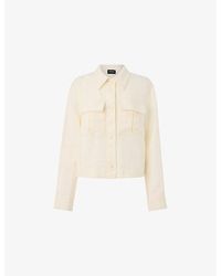 Whistles - Abby Chest-Pocket Linen Jacket - Lyst