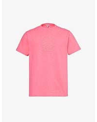 Loewe - Anagram-embroidered Relaxed-fit Cotton-jersey T-shirt X - Lyst