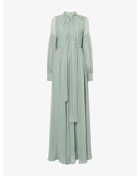 Erdem - Embellished Silk Maxi Gown - Lyst