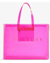 Ted Baker - Icon Large Transparent Vinyl Tote Bag - Lyst
