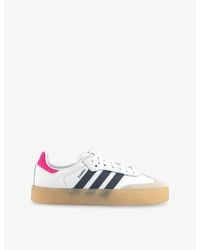 adidas - Sambae Leather Low-Top Trainers - Lyst