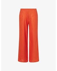 Reformation - Gale Mid-Rise Linen Trousers - Lyst