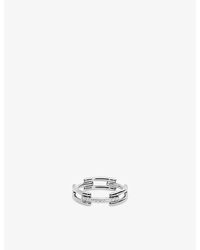 Monica Vinader - Mv Signature Link Sterling And Lab-Grown Diamond Ring - Lyst