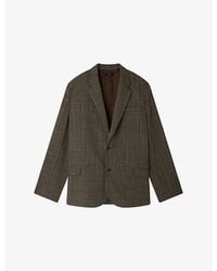 Soeur - Hermosa Checked Wool-Blend Blazer - Lyst