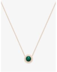 Piaget - Possession 18Ct Rose- Malachite And 0.28Ct Diamond Pendant Necklace - Lyst