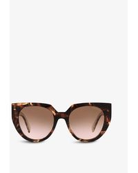 Prada - Pr 14ws Cat Eye-frame Acetate Sunglasses - Lyst