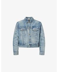 Fear Of God - Logo-Patch Trucker Denim Jacket - Lyst