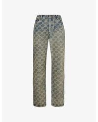 Daily Paper - Shield Laser Straight-Leg Regular-Fit Jeans - Lyst