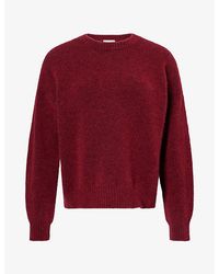 Weekend by Maxmara - Long-Sleeve Round-Neck Alpaca-Blend Jumper - Lyst
