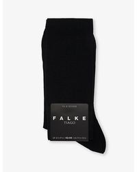 FALKE - Tiago Ribbed Stretch-organic Cotton-blend Crew Socks - Lyst