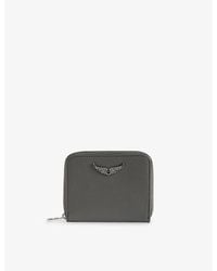 Zadig & Voltaire - Zv Mini Logo-Plaque Leather Coin Purse - Lyst