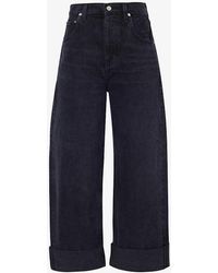 Citizens of Humanity - Ayla Wide-leg Mid-rise Organic-cotton Jeans - Lyst