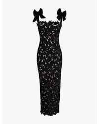House Of Cb - Tiff Floral-Lace Slim-Fit Woven Maxi Dress - Lyst