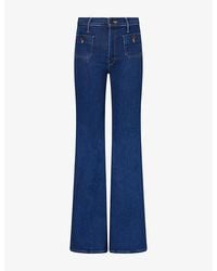 Mother - The Patch Pocket Doozy Flared-Leg Denim Jeans - Lyst