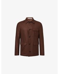 Corneliani - Notch-Lapel Virgin-Wool And Cashmere-Blend Overshirt - Lyst