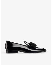 Jimmy Choo - Foxley Tassel Patent-leather Loafers - Lyst