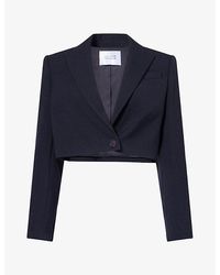 Galvan London - Roman Cropped Twill Jacket - Lyst