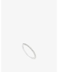 Missoma - Slim Eternity 9Ct And 0.26Ct Diamond Ring - Lyst