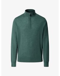 Hackett - Half-Zip Regular-Fit Merino-Wool Jumper - Lyst