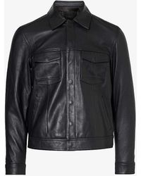 PAIGE - Pedro Slip-pocket Regular-fit Leather Jacket - Lyst