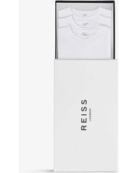 Reiss - Bless Short-sleeved Crewneck Pack Of Three Cotton-jersey T-shirts X - Lyst