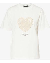 Weekend by Maxmara - Crocheted Cotton-Jersey T-Shirt - Lyst