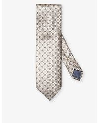 Eton - Patterned Silk Tie - Lyst