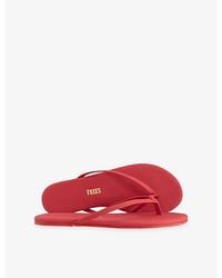 TKEES - Lily Leather Flip-Flops - Lyst