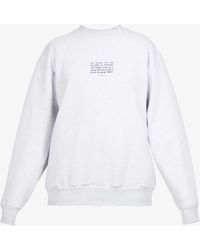 Eliou Éliou X Selfridges Brand-print Cotton-jersey Sweatshirt - White