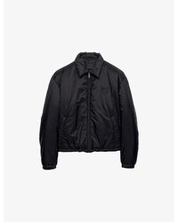 Prada - Re-Nylon Triangle-Logo Woven Jacket - Lyst