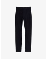 Ted Baker - Cayla Seam-detail Slim-fit Cotton Trousers - Lyst