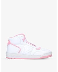 Saint Laurent - Jefferson Leather High-top Sneakers - Lyst