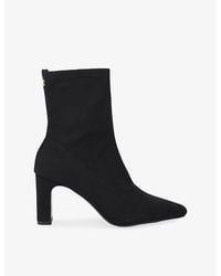 Carvela Kurt Geiger - Formello Faux-Suede Heeled Ankle Boots - Lyst