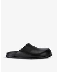 Rick Owens - Granola Slip-On Flat Leather Mules - Lyst